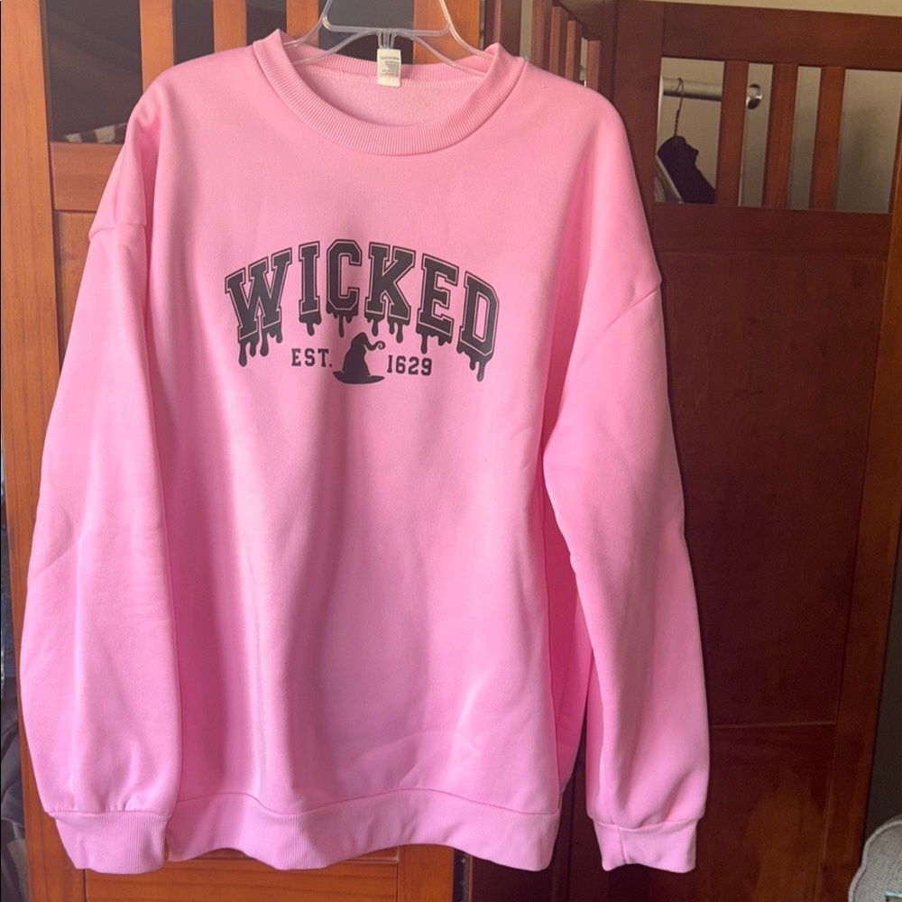 “Wicked”Pink Sweatshirt